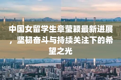 中国女留学生章莹颖最新进展，坚韧奋斗与持续关注下的希望之光