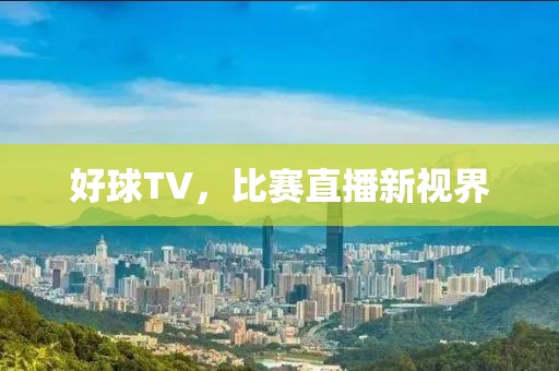 好球TV，比赛直播新视界