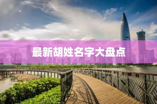 最新胡姓名字大盘点