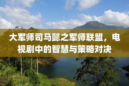大军师司马懿之军师联盟，电视剧中的智慧与策略对决