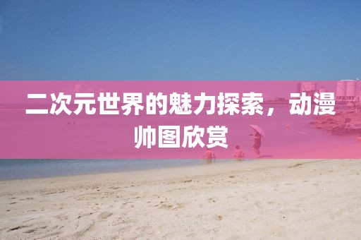 二次元世界的魅力探索，动漫帅图欣赏