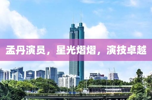 孟丹演员，星光熠熠，演技卓越