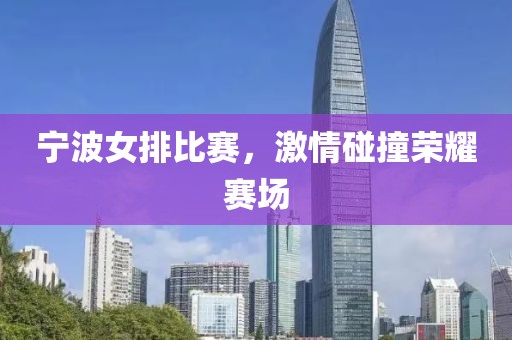 宁波女排比赛，激情碰撞荣耀赛场