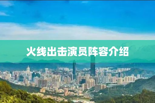 火线出击演员阵容介绍