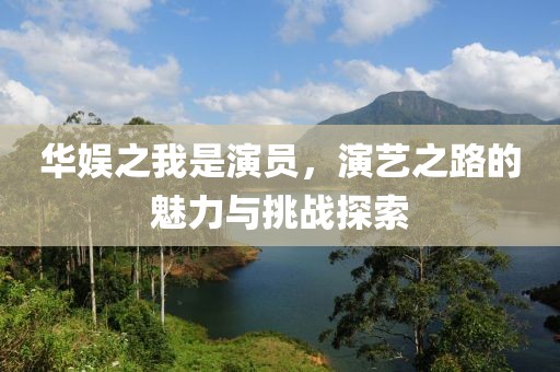 华娱之我是演员，演艺之路的魅力与挑战探索