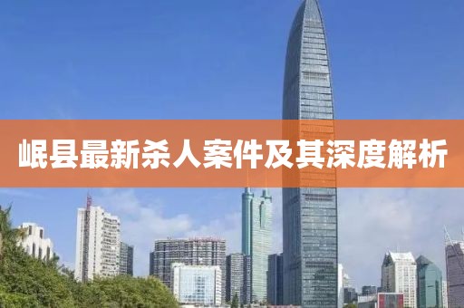岷县最新杀人案件及其深度解析