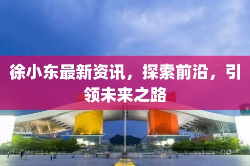 徐小东最新资讯，探索前沿，引领未来之路