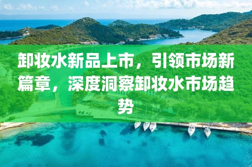 卸妆水新品上市，引领市场新篇章，深度洞察卸妆水市场趋势