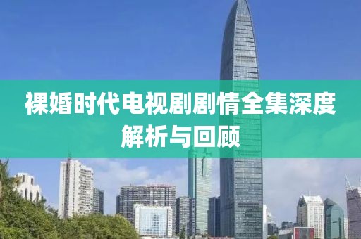 裸婚时代电视剧剧情全集深度解析与回顾
