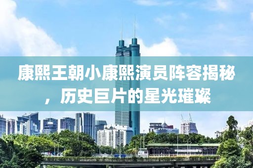康熙王朝小康熙演员阵容揭秘，历史巨片的星光璀璨