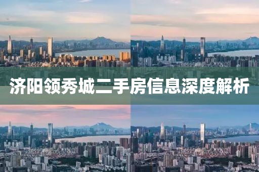 济阳领秀城二手房信息深度解析