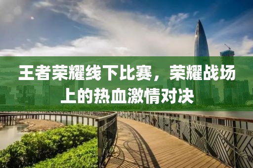王者荣耀线下比赛，荣耀战场上的热血激情对决