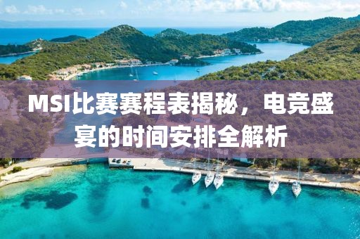 MSI比赛赛程表揭秘，电竞盛宴的时间安排全解析