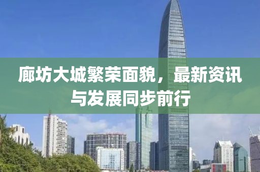 廊坊大城繁荣面貌，最新资讯与发展同步前行
