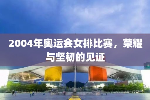 2004年奥运会女排比赛，荣耀与坚韧的见证
