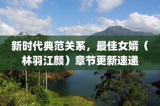 新时代典范关系，最佳女婿（林羽江颜）章节更新速递