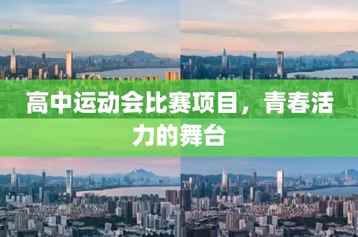 高中运动会比赛项目，青春活力的舞台