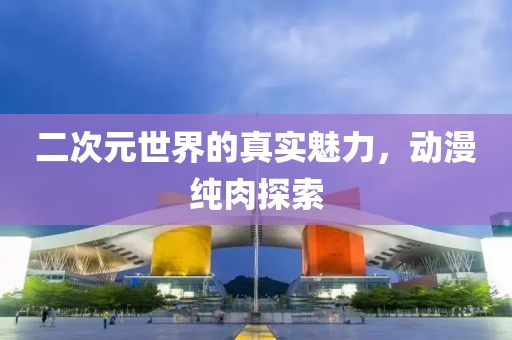 二次元世界的真实魅力，动漫纯肉探索