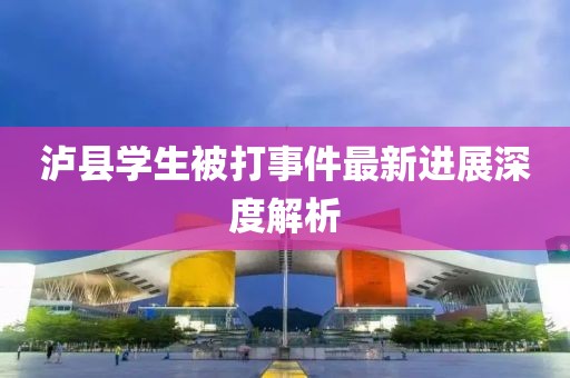 泸县学生被打事件最新进展深度解析