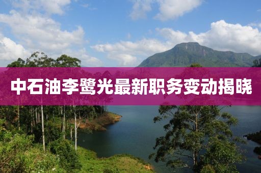 中石油李鹭光最新职务变动揭晓