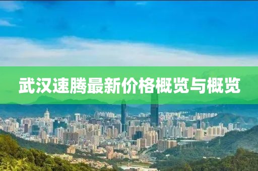 武汉速腾最新价格概览与概览