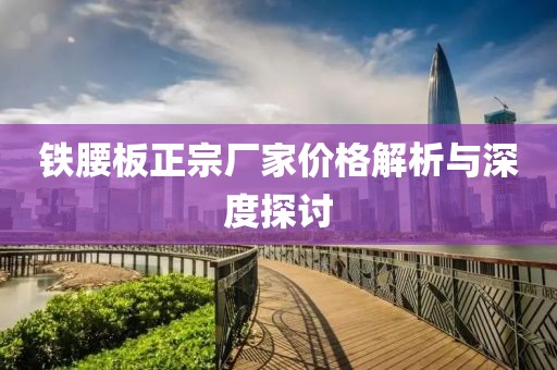 铁腰板正宗厂家价格解析与深度探讨