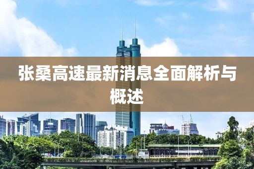 张桑高速最新消息全面解析与概述