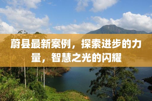 蔚县最新案例，探索进步的力量，智慧之光的闪耀