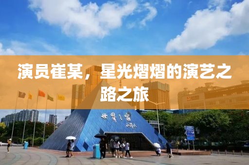 演员崔某，星光熠熠的演艺之路之旅