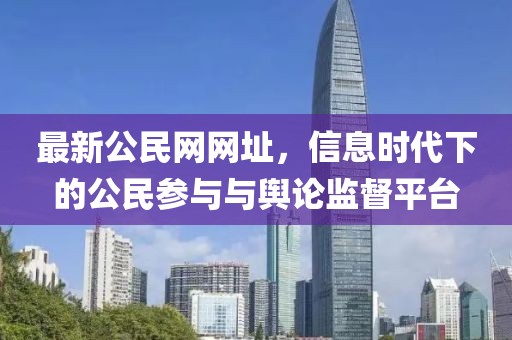 最新公民网网址，信息时代下的公民参与与舆论监督平台
