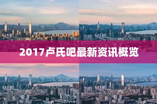 2017卢氏吧最新资讯概览
