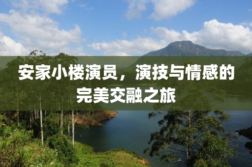安家小楼演员，演技与情感的完美交融之旅