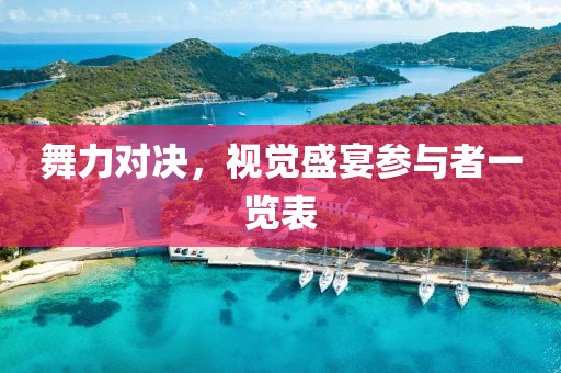 舞力对决，视觉盛宴参与者一览表