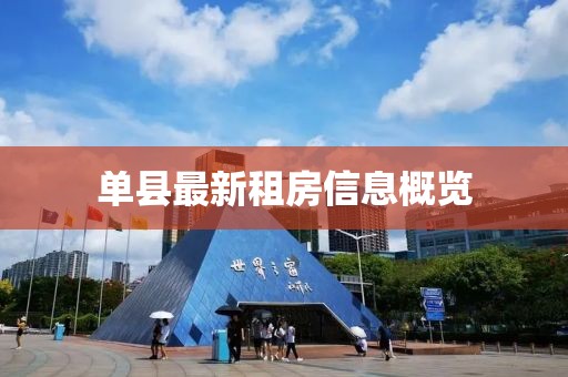 单县最新租房信息概览