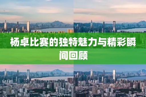 杨卓比赛的独特魅力与精彩瞬间回顾
