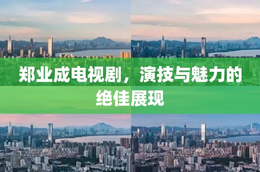 郑业成电视剧，演技与魅力的绝佳展现