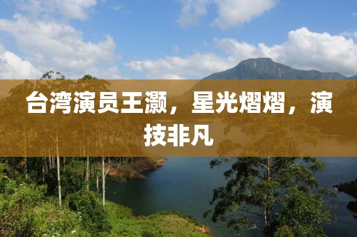 台湾演员王灏，星光熠熠，演技非凡
