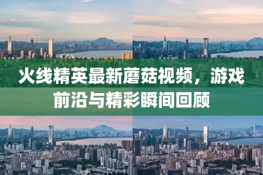 火线精英最新蘑菇视频，游戏前沿与精彩瞬间回顾