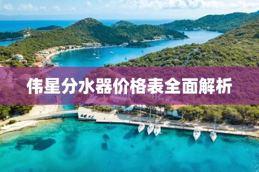 伟星分水器价格表全面解析