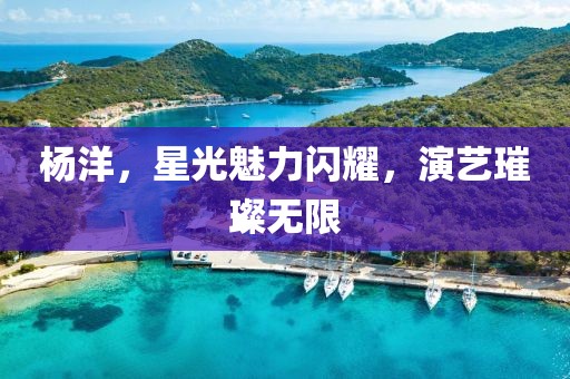杨洋，星光魅力闪耀，演艺璀璨无限
