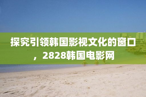 探究引领韩国影视文化的窗口，2828韩国电影网