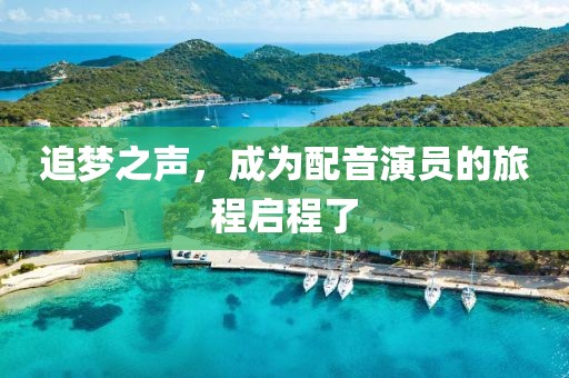 追梦之声，成为配音演员的旅程启程了