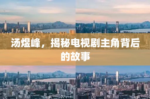 汤煜峰，揭秘电视剧主角背后的故事