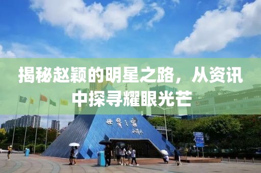 揭秘赵颖的明星之路，从资讯中探寻耀眼光芒