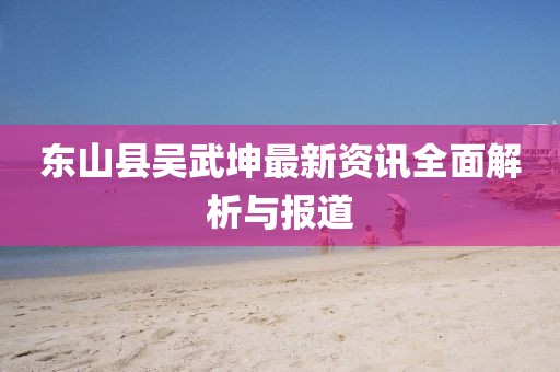 东山县吴武坤最新资讯全面解析与报道
