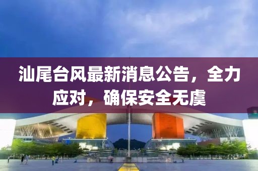 汕尾台风最新消息公告，全力应对，确保安全无虞