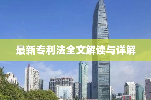 最新专利法全文解读与详解