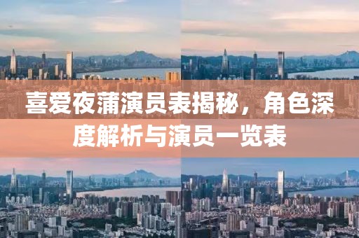 喜爱夜蒲演员表揭秘，角色深度解析与演员一览表