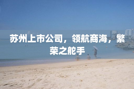 苏州上市公司，领航商海，繁荣之舵手