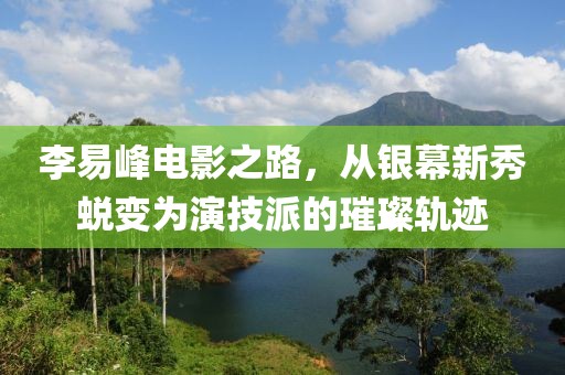 李易峰电影之路，从银幕新秀蜕变为演技派的璀璨轨迹